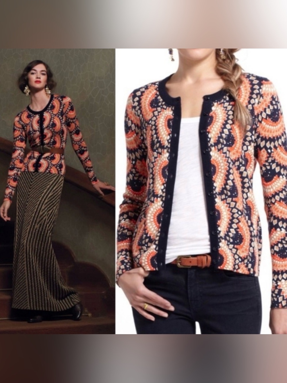Anthropologie Tabitha Odval Cardigan Large - Picture 1 of 3